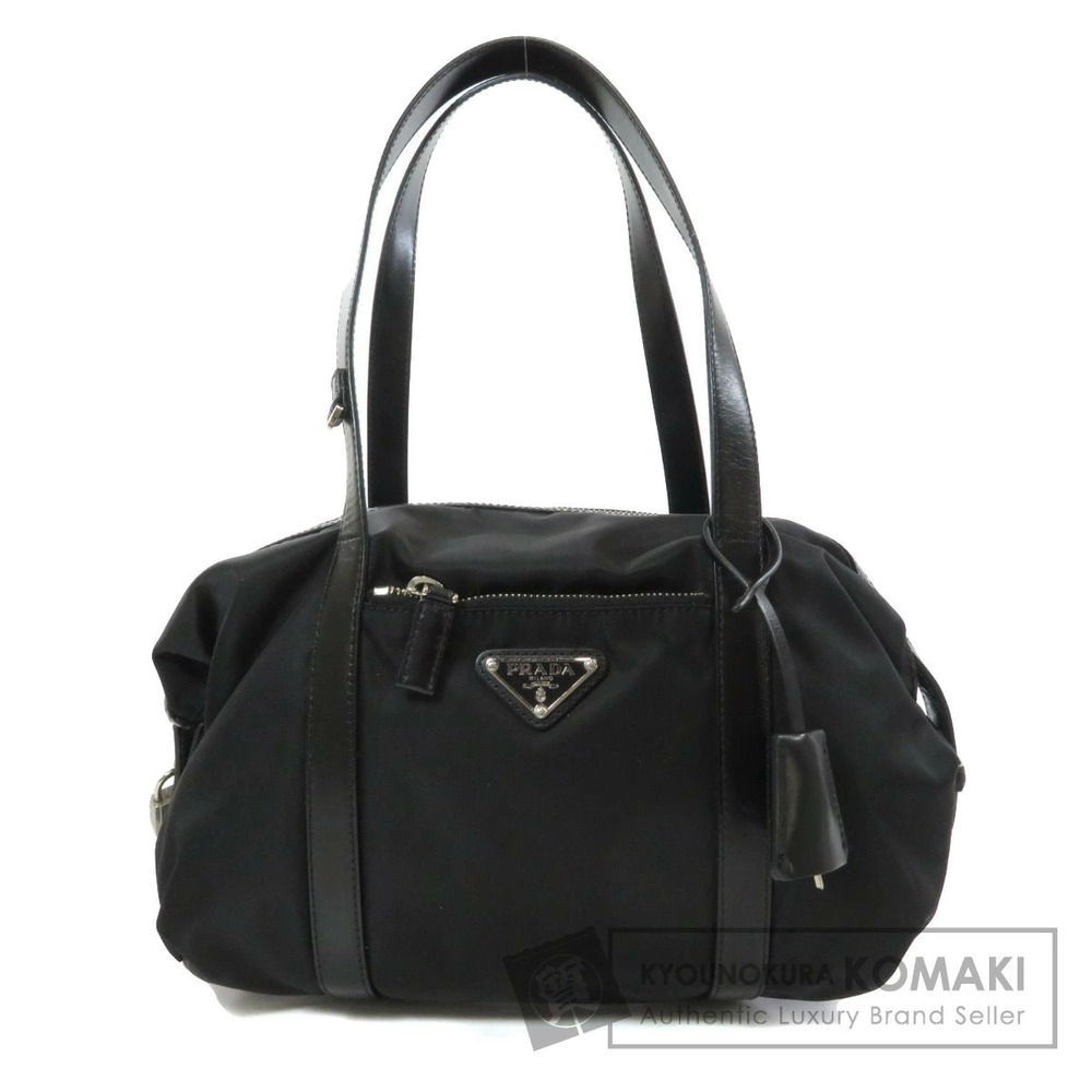 Prada Tessuto handbag black saffiano leather